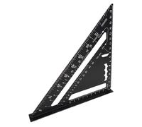 Règle triangulaire : alliage d'aluminium de 18,5 x 18,5 x 2,2 cm, échelle métrique d'ingénieur, outil de mesure de précision en métal | Règle triangulaire pour menuiserie, menuiserie, construction