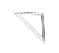 Règle triangulaire carrée en acier inoxydable - Outil de mesure rapide - Outil de marquage à angle droit 45/90 degrés - Outil de mesure du bois