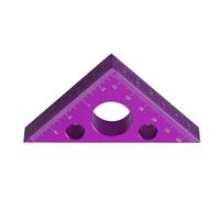 Règle triangulaire carrée en alliage d'aluminium pour le travail du bois 45 degrés Outil de mesure de menuisier