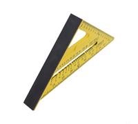 Règle triangulaire de menuiserie bicolore de 17,8 cm + 30,5 cm pour un marquage précis à angle droit avec échelle intégrée et base épaisse pour les projets généraux de travail du bois (B)