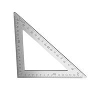Règle triangulaire double face carrée de charpentier en acier inoxydable pour des dispositions précises dans le travail du bois Triangle