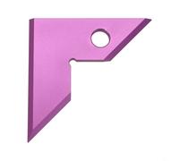 Règle triangulaire en alliage d'aluminium 45/90 degrés pour le travail du bois pour une coupe précise et un réglage de la lame en atelier (violet)