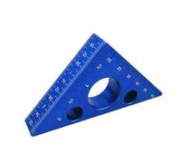 Règle triangulaire en alliage d'aluminium, jauge à angle droit 45°/90° pour le travail du bois, les charpentiers et les bricoleurs, 94 x 68 x 15 mm, légère et