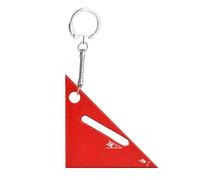 Règle triangulaire en alliage d'aluminium - Petit outil de mesure, règle à angle droit, équerre de charpentier portable | Rapporteur 90/45 degrés Outil de travail du bois, règle compacte en alliage
