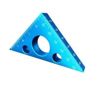 Règle triangulaire en alliage d'aluminium pour le travail du bois, outil de mesure à 45 degrés pour un marquage précis, une disposition et un guide de coupe pour charpentiers et amateurs de bricolage