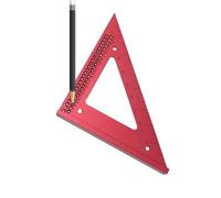 Règle triangulaire en alliage d'aluminium pour le travail du bois, outil de mesure de 0 à 130 mm, léger et flexible pour les bricoleurs, les bricoleurs