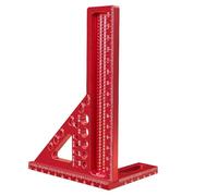 Règle triangulaire en aluminium 3D, 16,5 x 7,9 x 11,2 cm, équerre de haute précision, rapporteur d'angle d'onglet, idéal pour les ingénieurs, les charpentiers, les projets et l'utilisation en atelier