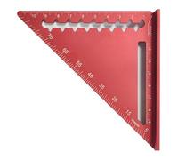 Règle triangulaire en aluminium de 10,16 cm - Outil de mesure - Protracteurs - 45/90 ° - Pour ingénieurs, architectes, étudiants, enthousiastes - Multifonction - Cadre carré