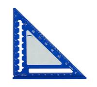 Règle triangulaire en aluminium de 10,2 cm, rapporteurs 45/90 degrés pour ingénieurs, architectes, étudiants, amateurs de travail du bois