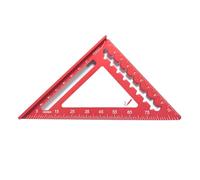 Règle triangulaire en aluminium de 10,2 cm, rapporteurs 45/90 degrés pour ingénieurs, architectes, étudiants, amateurs de travail du bois