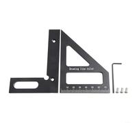 Règle triangulaire en aluminium facilement portable offrant des mesures précises à tout moment, n'importe où