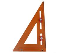 Règle triangulaire en bakélite avec guide de localisation de perçage Orange