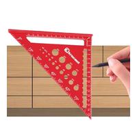 Règle triangulaire en d'aluminium, outil de mesure triangulaire | Outil de mesure multifonctionnel pour le travail du bois | Règle épaissie pour mesurer les angles, tracer une ligne droit
