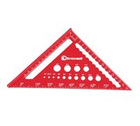 Règle triangulaire en d'aluminium, outil de mesure triangulaire | Outil de mesure multifonctionnel pour le travail du bois | Grand outil de pour les amateurs de bricolage, règle ré