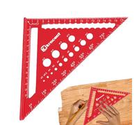 Règle triangulaire en d'aluminium, règle triangulaire précise en d'aluminium | Règle triangulaire résistante à l'usure pour le travail du bois, grand outil de mesure pour