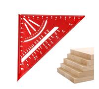 Règle Triangulaire En Métal - Règle Triangulaire Pour Le Travail Du Bois | Rapporteur De Mesure Pour Machinistes Menuiserie - Outil De Mesure En De 90/45 Degrés Pour Menuisier