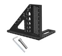 Règle triangulaire ergonomique avec marquage de mesure et broche de positionnement pour améliorer la précision de la menuiserie, règle triangulaire à usage multiple pour l'amélioration de la maison