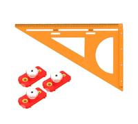 Règle triangulaire isolée multifonctionnelle pour le travail du bois, combinant des bords droits, pour projets d'artisanat, ergonomique et isolée