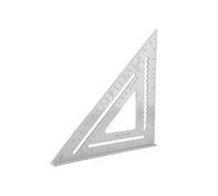 Règle Triangulaire Mesure de Rapporteur d'Angle Droit en Aluminium Anti-Rouille 12 '' - Blanc