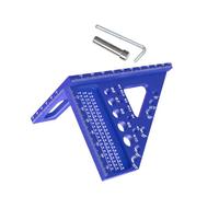 Règle triangulaire multifonctionnelle de menuiserie avec systèmes de chevilles intégrés pour un marquage précis et des applications de travail du bois Outil de mesure multifonction pour le travail du