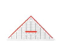Règle triangulaire - Outil de géométrie transparente, règle mathématique avec marquages précis, règles triangulaires pour architectes, concepteurs de bureau, ingénieurs, étudiants, art, dessin