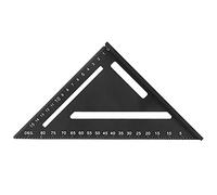 Règle triangulaire pour le travail du bois, outil de rapporteur en alliage d'aluminium, échelle de mesure de haute précision de 0 à 90 degrés pour processus mécanique industriel (150MM)