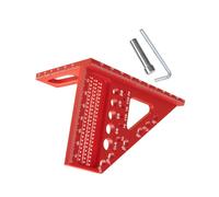 Règle triangulaire précise avec systèmes d'alignement intégrés pour un marquage précis dans les travaux de menuiserie Règle triangulaire à usage multiple pour l'amélioration de la maison