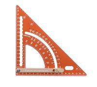 Règle triangulaire réglable en aluminium multifonctionnel rapporteur de mesure coudée échelle gravée outil de dessin outil de mesure professionnel pour le travail du bois
