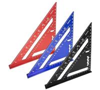 Règle triangulaire, règle d'ingénieur, outil de mesure de précision, construction en métal durable, multifonction pour la menuiserie, outils de travail du bois 18 x 18 x 2 x 2 cm