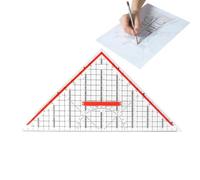 Règle triangulaire transparente papeterie mathématiques outils de géométrie