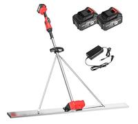 Règle Vibrante Béton Haute Performance, Outil de Finition Électrique Sans Fil 1.5m 1.8m 2m, Moteur sans Balais Idéal pour Coulage de Dalle et Rénovation Allée(1.5M)