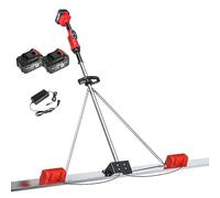 Règle Vibrante Béton Haute Performance, Outil de Finition Électrique Sans Fil 1.5m 1.8m 2m, Moteur sans Balais Idéal pour Coulage de Dalle et Rénovation Allée(2M)