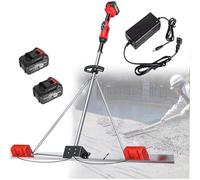 Règle Vibrante Béton Sans Fil 6000RPM, Double Moteur Brushless 48W, Vibreur Béton Professionnel Avec Batterie 25000mAh Et Affichage LED Pour Dalles Et Allées(1Battery,150CM)