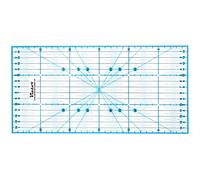 Règle Victor transparente 15x30cm en bleu pour la couture, l'artisanat, le patchwork et le quilting - Règle de couture