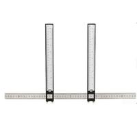 Règle Visage Précision Acier/Plastique 51cm pour symétrie Règle(BLACK) | Acier inoxydable et plastique, léger, pour facile à manipuler, pour idéal pour symétrie parfaite, teinte bleu/blanc
