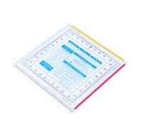 Règle Volante Carrée en Plastique, Échelle de Calcul Vectoriel