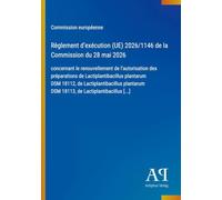 Règlement d'exécution (UE) 2026/1146 de la Commission du 28 mai 2026: concernant le renouvellement de l'autorisation des préparations de ... DSM 18113, de Lactiplantibacillus [...]