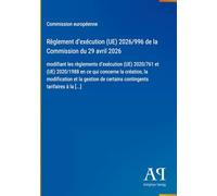 Règlement d'exécution (UE) 2026/996 de la Commission du 29 avril 2026: modifiant les règlements d'exécution (UE) 2020/761 et (UE) 2020/1988 en ce qui ... de certains contingents tarifaires à la [...]
