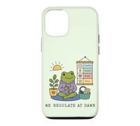 Règlement du Matin Grenouille drôle ergothérapeute Coque pour iPhone 12/12 Pro