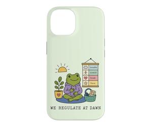 Règlement du Matin Grenouille drôle ergothérapeute Coque pour iPhone 14