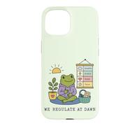 Règlement du Matin Grenouille drôle ergothérapeute Coque pour iPhone 15