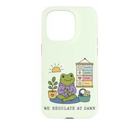 Règlement du Matin Grenouille drôle ergothérapeute Coque pour iPhone 15 Pro