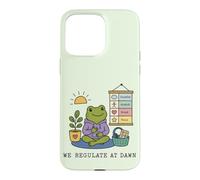 Règlement du Matin Grenouille drôle ergothérapeute Coque pour iPhone 15 Pro Max
