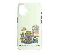 Règlement du Matin Grenouille drôle ergothérapeute Coque pour iPhone 16