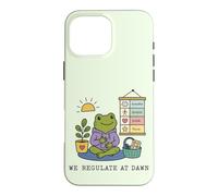 Règlement du Matin Grenouille drôle ergothérapeute Coque pour iPhone 16 Pro Max