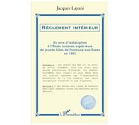 Jacques Layani – Règlement intérieur : Un acte d'indiscipline (Fontenay-aux-Roses, 1961) – Broché