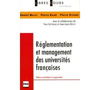 Réglementation Des Managements Des Universités Françaises - Edition 2005