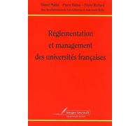 Réglementation et management des universités françaises