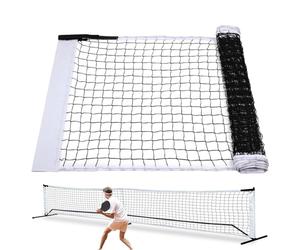 Réglementation Pickle Ball Net, filet à billes de cornichon extérieur intérieur - Règlement standard en intérieur Pickle Ball Court Netting - Fournitures de pratique sportive portables pour le volleyb