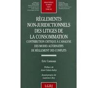 Règlements non-juridictionnels des litiges de la consommation Camous e. (Auteur)